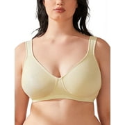 Wingslove Women's Full Coverage Wireless Support Non Padded Plus Size Minimizer Bra,Nude 46B