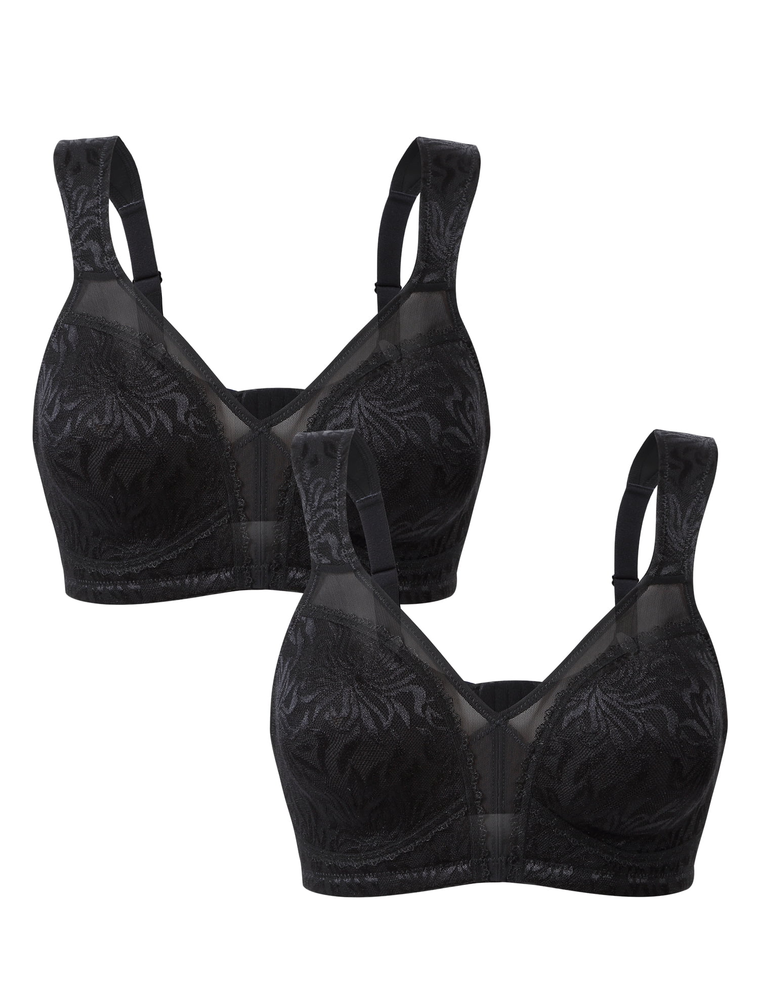 Wingslove Women's Plus Size Bra Full Coverage Minimizer Bra Non Padded