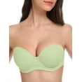 thumbnail image 1 of Wingslove Women's Strapless Push Up Bra Plus Size Full Figure Underwire Multiway Contour Bra, Green 42C, 1 of 5
