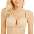 thumbnail image 1 of Wingslove Womens Push-up Bra Deep V Plunge Underwire T-Shirt Bra, Nude 36C, 1 of 7