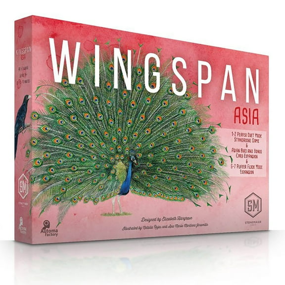 Wingspan Asia by Elizabeth Hargrave - Standalone Strategy Board Game Expansion from Stonemaier Games