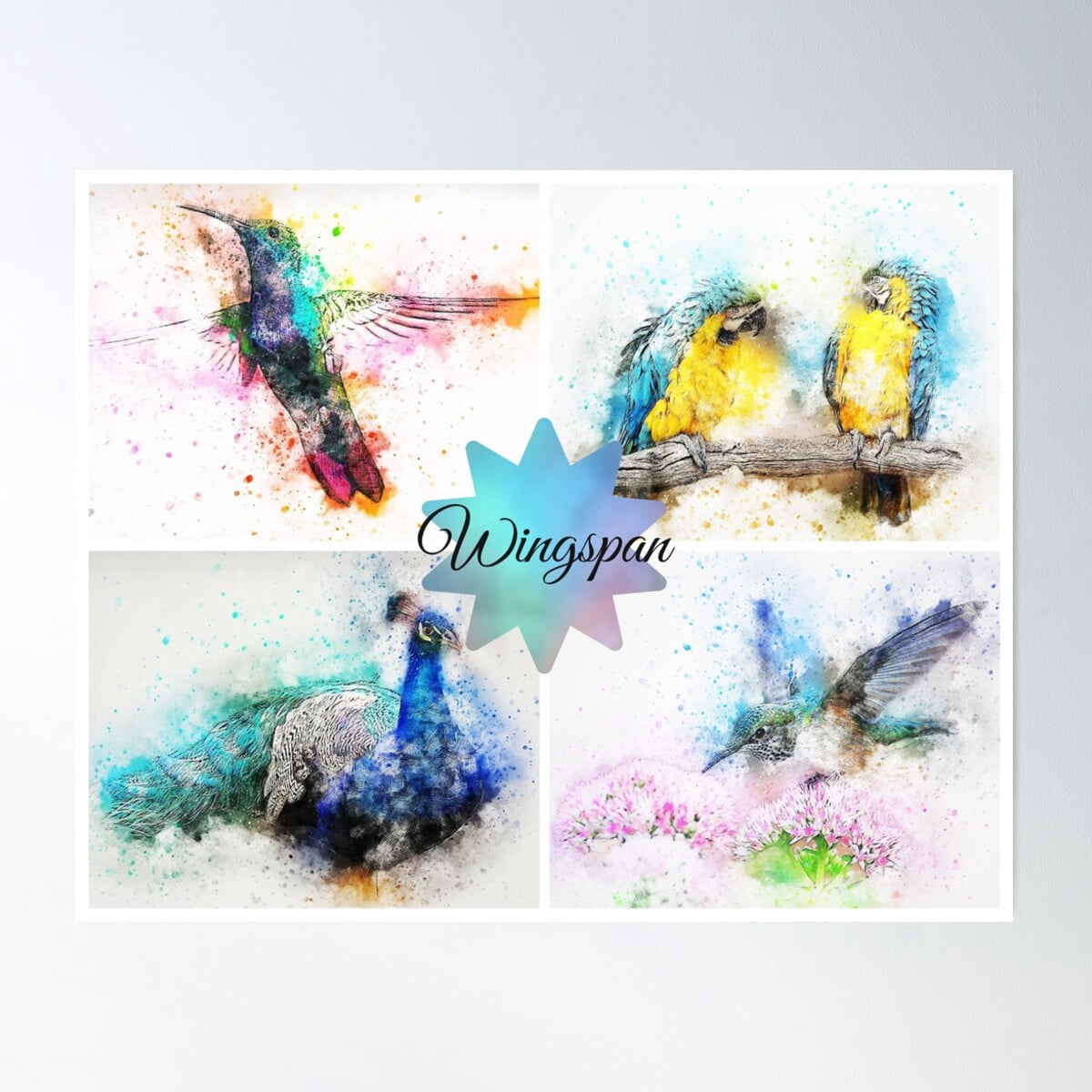 Wingspan Board Game Poster Poster Wall Art, Modern Wall Decor For ...