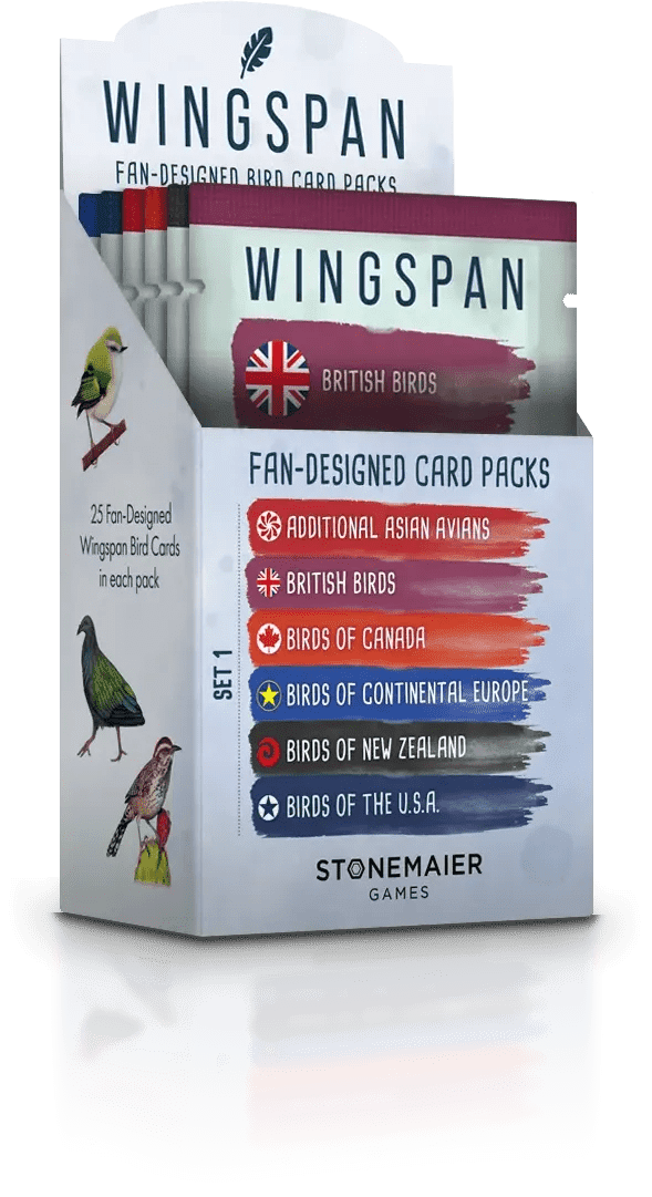 Wingspan Fan-Designed Bird Promo Packs from Stonemaier Games | 150 New ...