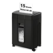 Wingwise Paper Shredder, 15 Sheets P4 Cross Cut Shredder, 4.7 Gallon Bin, CD/Credit Card Shredder, Home & Office Use