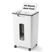 Wingwise Paper Shredder, 60 Sheets P4 Cross Cut Shredder, 5.8 Gallon Bin, CD/Credit Card Portable desktop use