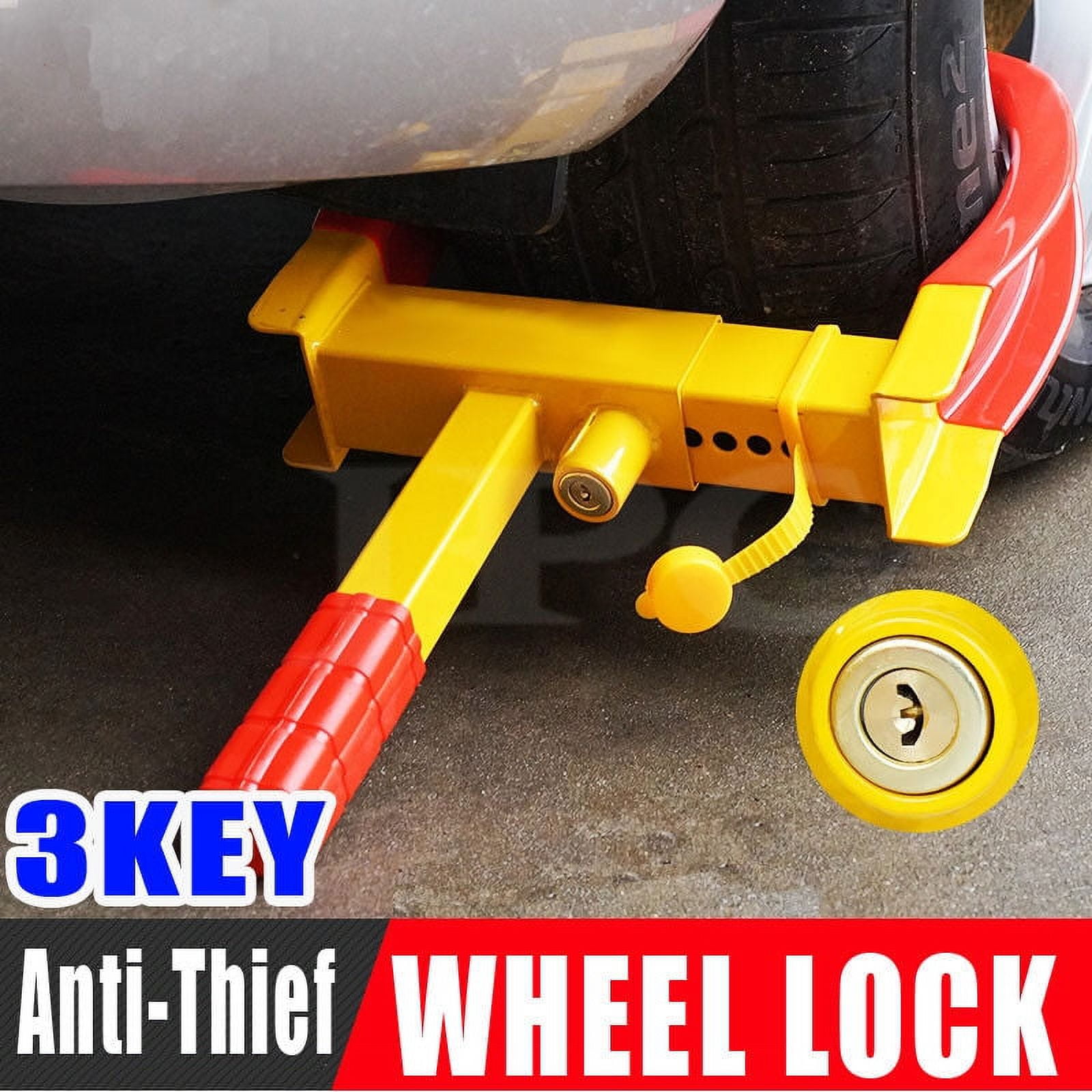 Winholder AntiTheft Vehicle Wheel Lock Security Tire Clamp for 7" to