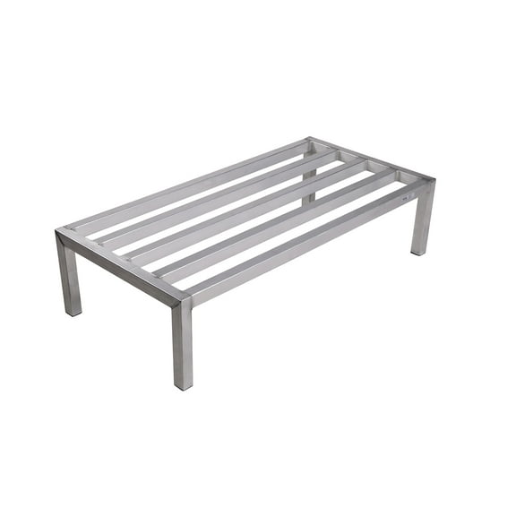 Winholt Equipment DASQ-3-1224 Dunnage Rack, 24" x 36" x 12", all welded 1-1/2" x 1-1/2" aluminum tubular frame, 2100 lb capacity , NSF