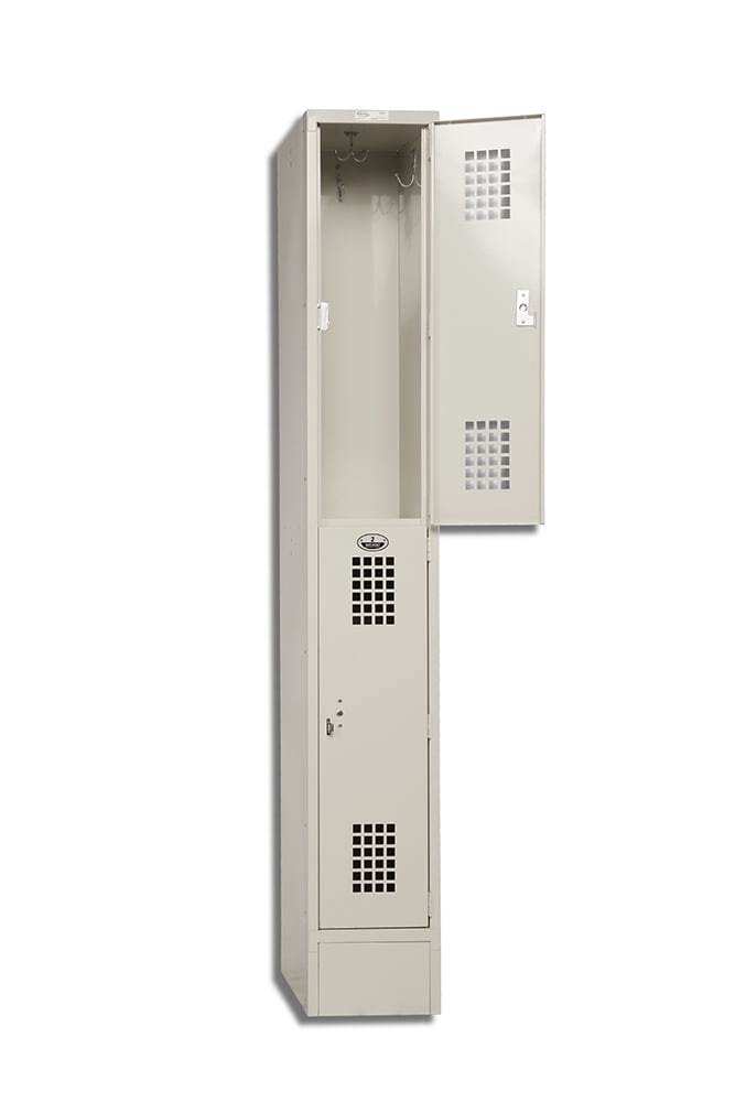 Windowed Locker Winholt Equipment WL-21 Locker, Double Tier, 1 column, 2 lockers per ...