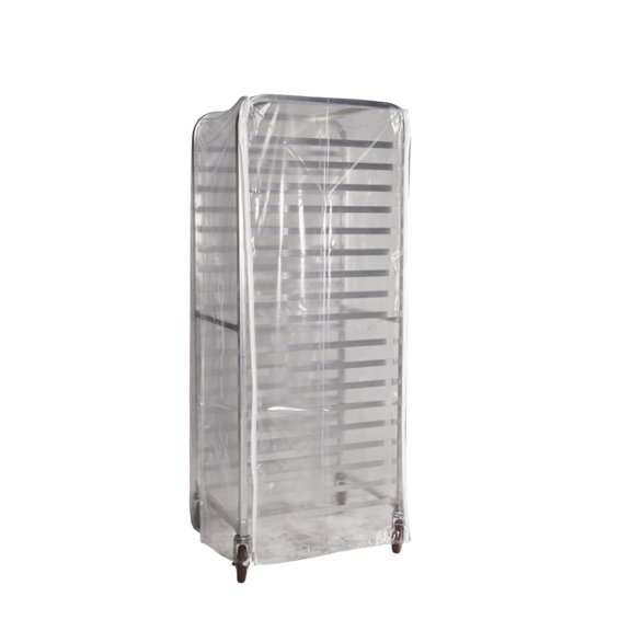 Winholt SRC-58-3Z Heavy Duty Bakery Rack Cover, Clear Plastic w/3 Reinforced Zippers, Fits Standard Rack Sizes, Durable & Protective for Food Storage, Easy Access, Commercial-Grade$$Storage