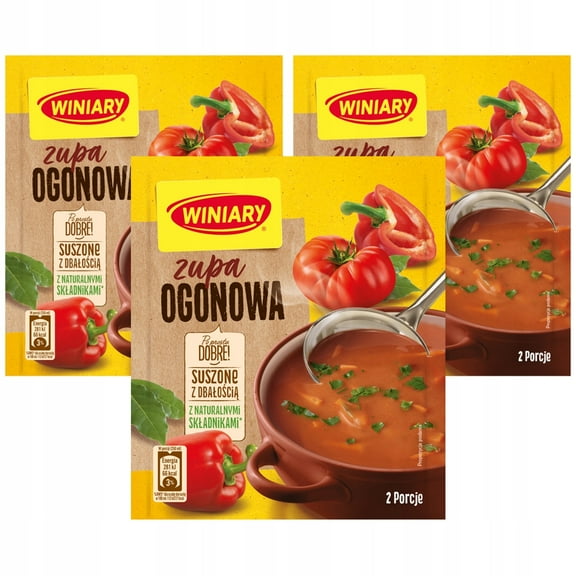 Winiary OXTAIL instant soup packet 3pc./3 x 40g/ 6 servings