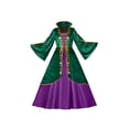 thumbnail image 1 of Medieval Green Velvet Dress Witch Dress Robes Outfit Adult for Women, 1 of 6