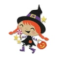 thumbnail image 1 of BeyondVision Custom and Unique Happy Halloween [Winifred Witch Goes Trick-or-Treating ] Embroidered Iron on/Sew Patch (4.5" x 3.5") [Made in USA], 1 of 1