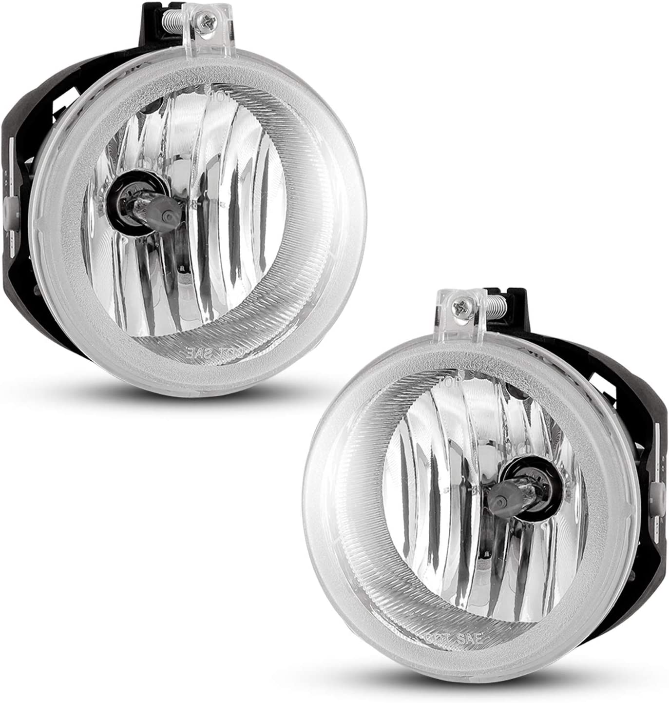 Winjet Fog Lights For 2006-2009 Dodge Charger,08-10 Challenger,08-10  Avenger,05-09 Chry Town & Country, 07-09 Jeep Patriot,07-09 Jeep Compass  OEM 