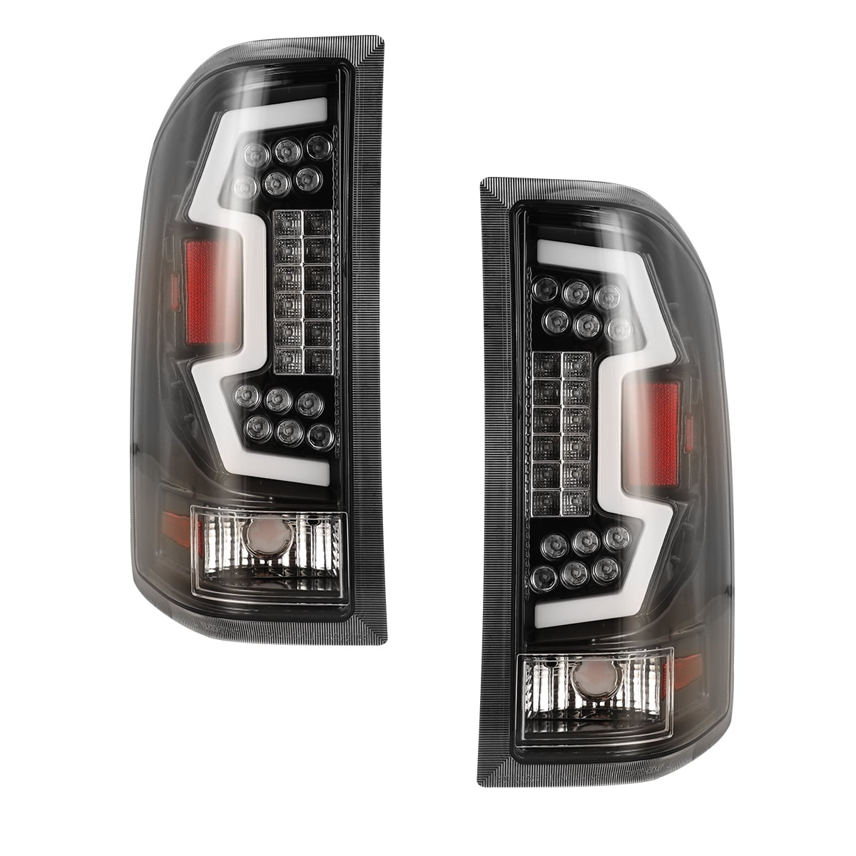 Winjet For 2007-2014 Chevy Silverado 1500 2500 3500HD LED Sequential Tail Lights Clear Lens