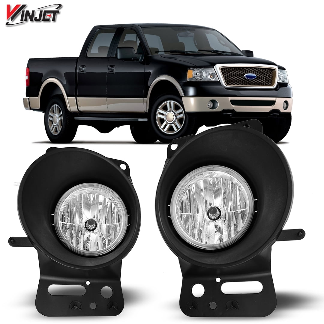Winjet Halogen Clear Lens Fog Lights Pair Set for 2006-2008 Ford F-150