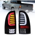 thumbnail image 1 of Winjet LED Tail Light Assembly Fit For 2005-2015 Toyota Tacoma,Full Led Taillight Replacement w/Yellow Turn Signal/Running/Brake/Reverse Light (Black Housing Clear Lens), 1 of 7