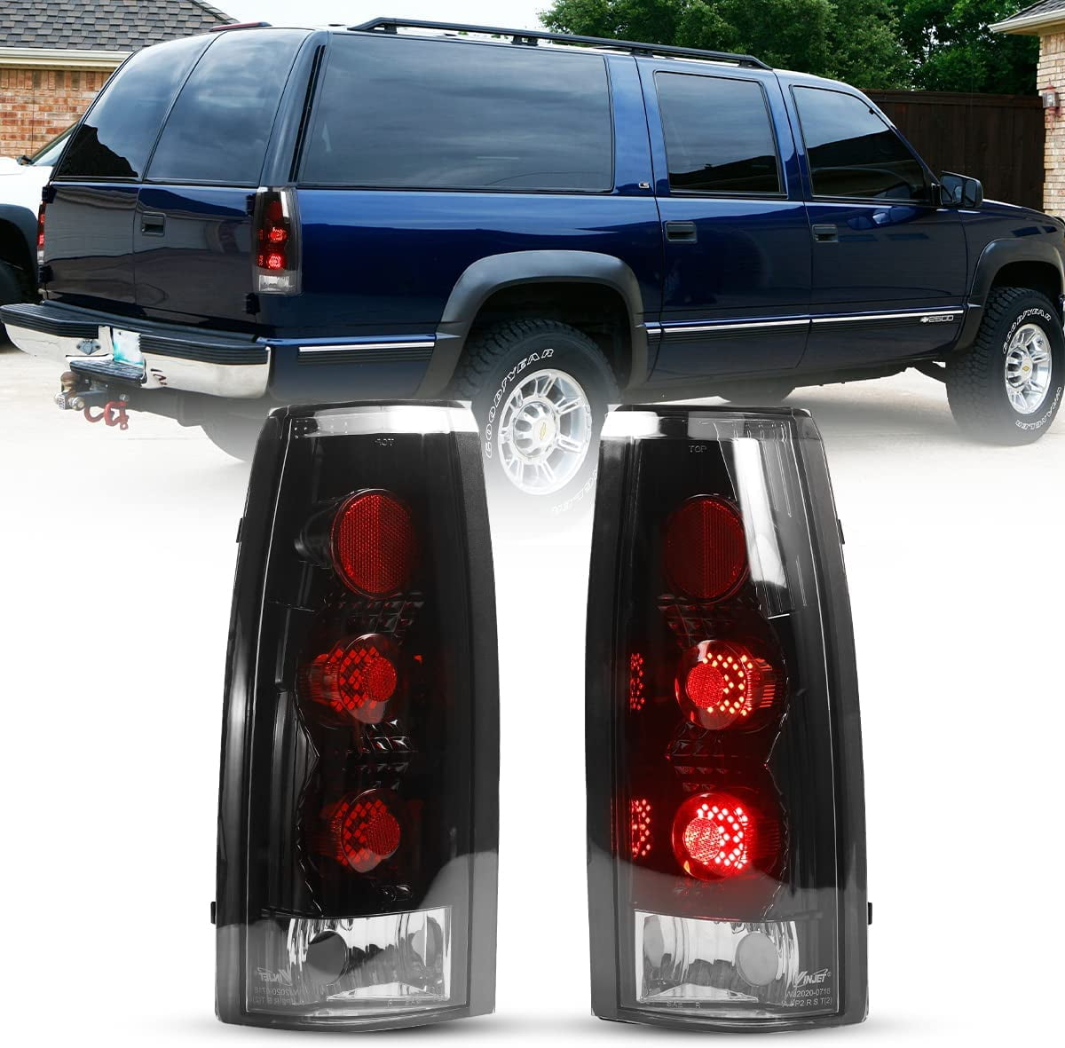 LED License Plate Light Lamp Assembly Compatible With 1988-1999 Chevy C1500 K1500 Silverado Sierra Pickup Tahoe Yukon Blazer S10 Sonoma S15 Black Housing 6000K White, Pack Of 2 In | Whizz - Foto 14