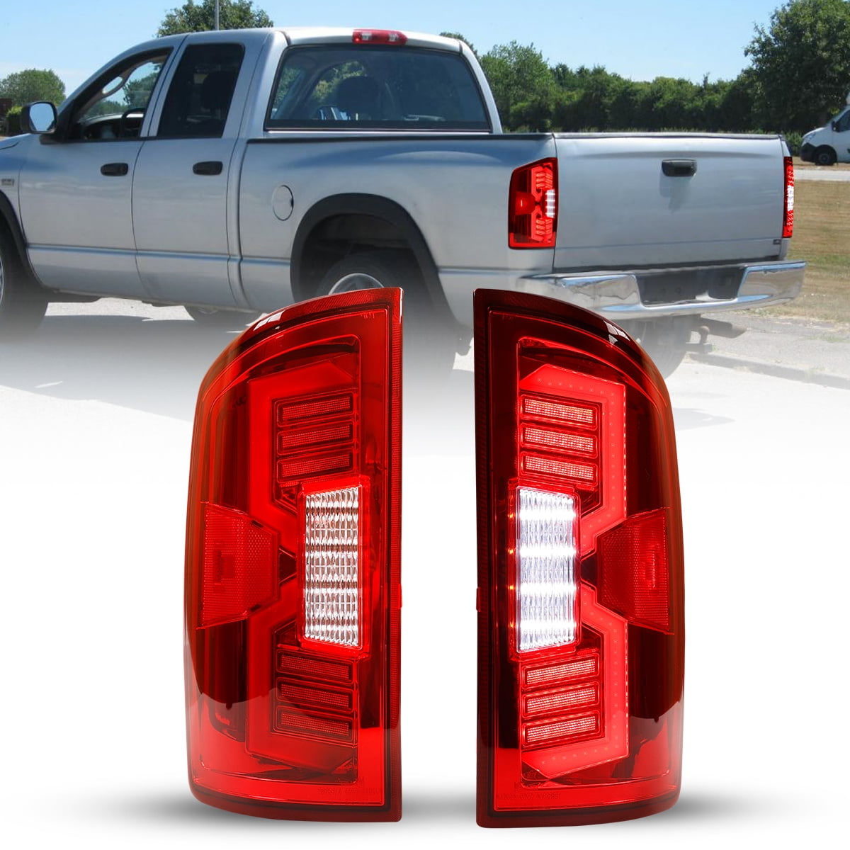 Winjet LED Tail Lights For 02-06 Dodge Ram 1500 / 03-06 Ram 2500
