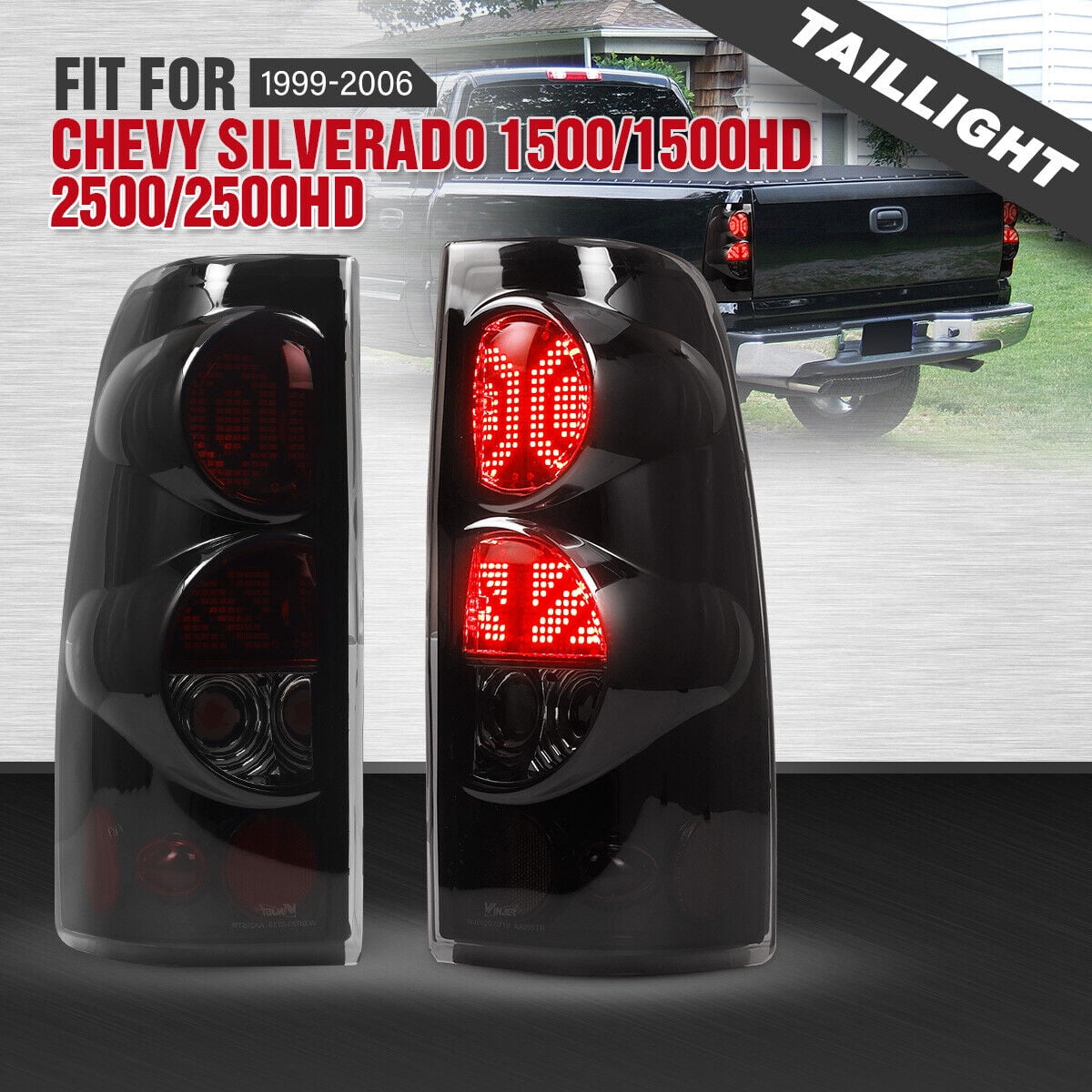 Buy 1999-2002 Chevy Silverado 1999-2003 GMC Sierra Tail Lights Chrome LED 00 01 In Cerritos - Foto 5