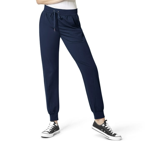 Wink Aero Women's Cargo Jogger Scrub Pant, Navy, 2X Petite