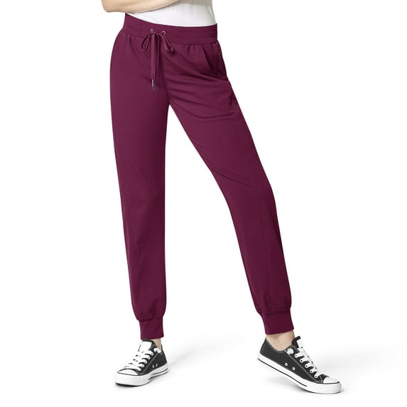 Wink Aero Women's Cargo Jogger Scrub Pant, Wine, XL