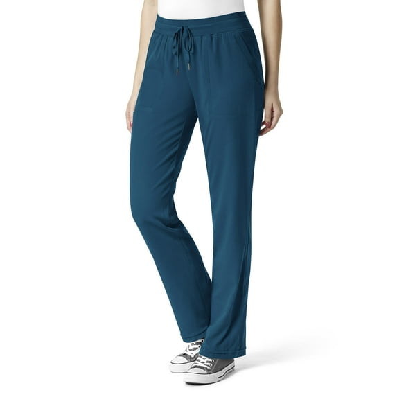Wink Aero Women's Flex Utility Cargo Scrub Pant, Caribbean Blue, L Regular