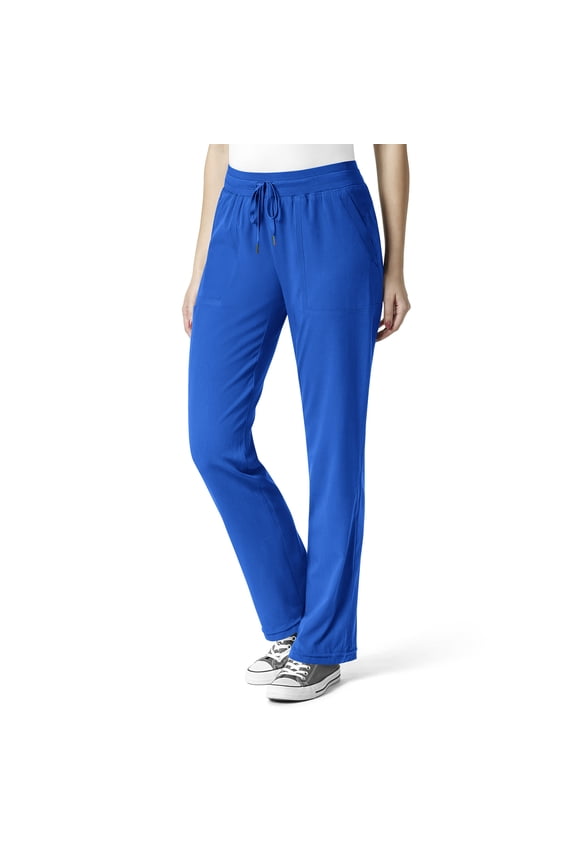 Aero Women's Flex Utility Cargo Scrub Pant, Royal, L Petite