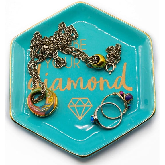 "Wink" Ceramic Trinket Plate and Decorative Jewelry Dish