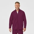 thumbnail image 1 of Wink Knits and Layers Men's Fleece Full Zip Jacket, Wine, 3X, 1 of 9