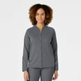 thumbnail image 1 of Wink Knits and Layers Women's Fleece Full Zip Jacket, Pewter, M, 1 of 9