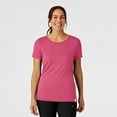 thumbnail image 1 of Wink Knits and Layers Women's Silky Knit Short Sleeve Tee, Papaya, 2X, 1 of 7