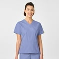thumbnail image 1 of Wink Origins Bravo-Women's V-Neck Scrub Top, Ceil Blue, 3X Womens Plus, 1 of 3