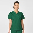 thumbnail image 1 of Wink Origins Bravo-Women's V-Neck Scrub Top, Hunter Green, 4X, 1 of 5