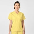 thumbnail image 1 of Wink Origins Bravo-Women's V-Neck Scrub Top, Yellow, 2X Womens Plus, 1 of 3