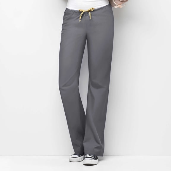 Wink Origins Papa - Unisex Drawstring Scrub Pant, Pewter, XS Petite
