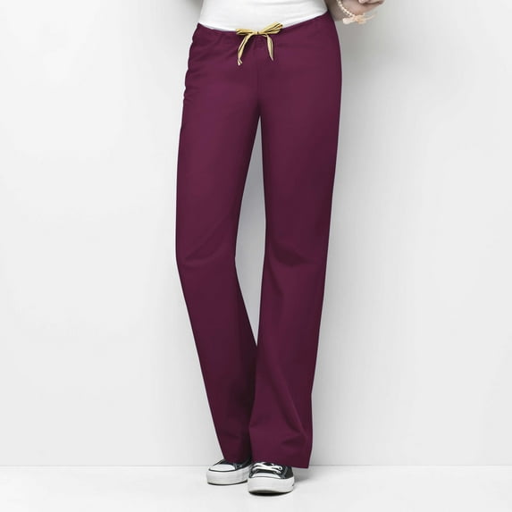 Wink Origins Papa - Unisex Drawstring Scrub Pant, Wine, XS Tall