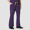 thumbnail image 1 of Wink Origins Romeo - Women's Flare Leg Cargo Scrub Pant, Eggplant, XS Petite, 1 of 5