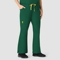 thumbnail image 1 of Wink Origins Romeo - Women's Flare Leg Cargo Scrub Pant, Hunter Green, 2X Tall, 1 of 5