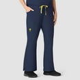 thumbnail image 1 of Wink Origins Romeo Women Flare Leg Cargo Scrub Pant, Navy, 2X Tall, 1 of 5