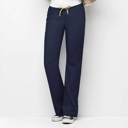 Wink Origins Sierra - Unisex Drawstring Cargo Scrub Pant, Navy, L Regular