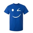 thumbnail image 1 of Wink Smile Sarcastic Humor Graphic Novelty Funny Tall T Shirt, 1 of 1