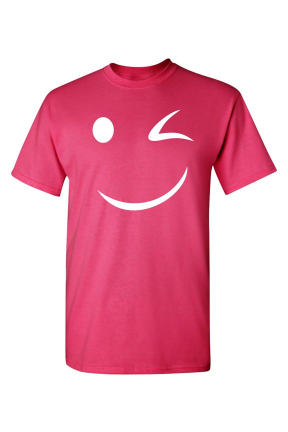 Wink Smile Sarcastic Humor Graphic Novelty Funny Youth T Shirt