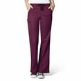 thumbnail image 1 of Wink WonderFLEX Grace Women Flare Leg Cargo Scrub Pant, Wine, L Petite, 1 of 2