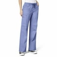 thumbnail image 1 of Wink WonderFLEX Women Faith Multi-Pocket Cargo Scrub Pant, Ceil Blue, 5X Regular, 1 of 5