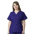 thumbnail image 1 of Wink WonderFLEX Women's Verity V-Neck Scrub Top, Grape, XS, 1 of 2