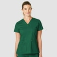 thumbnail image 1 of Wink WonderFLEX Women's Verity V-Neck Scrub Top, Hunter Green, XL Regular, 1 of 4