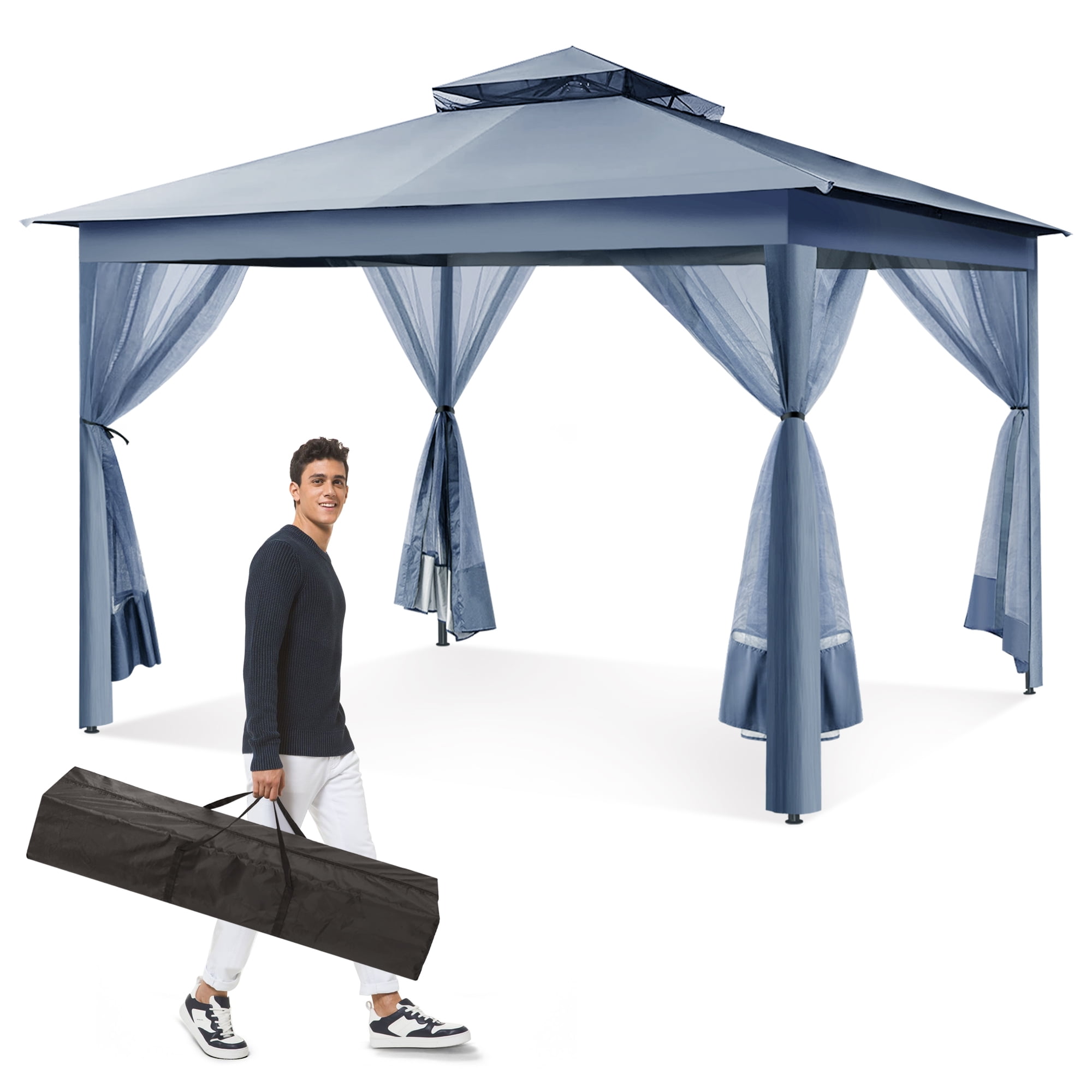 Winkalon Patio Gazebo,13 x 13 FT Pop up Gazebo Tent for 810 Person