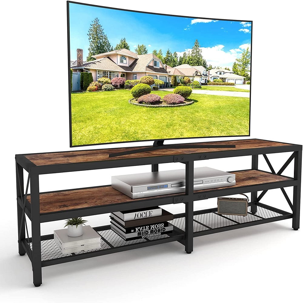 Winkalon TV Stand for TV up to 75 Inch,Wood TV Console Entertainment