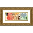 thumbnail image 1 of Winkel, Peter 32x13 Gold Ornate Wood Framed with Double Matting Museum Art Print Titled - Pop Love #2 (detail), 1 of 4