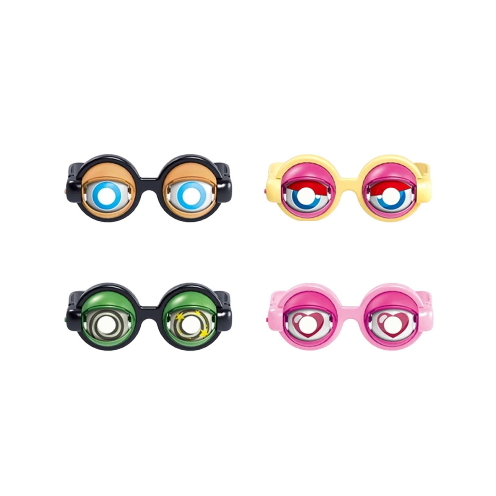 Winking Glasses, Kinetic Crazy Eyes Glasses, Pull-String Blinking Crazy ...